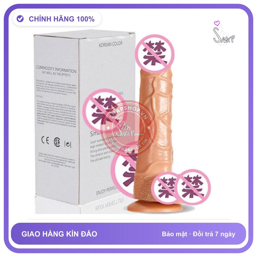 Dương Vật Giả J.P Dính Tường Korean Color chính hãng - sạc USB, chất liệu an toàn cho da, dễ vệ sinh - giao hàng che tên kín đáo