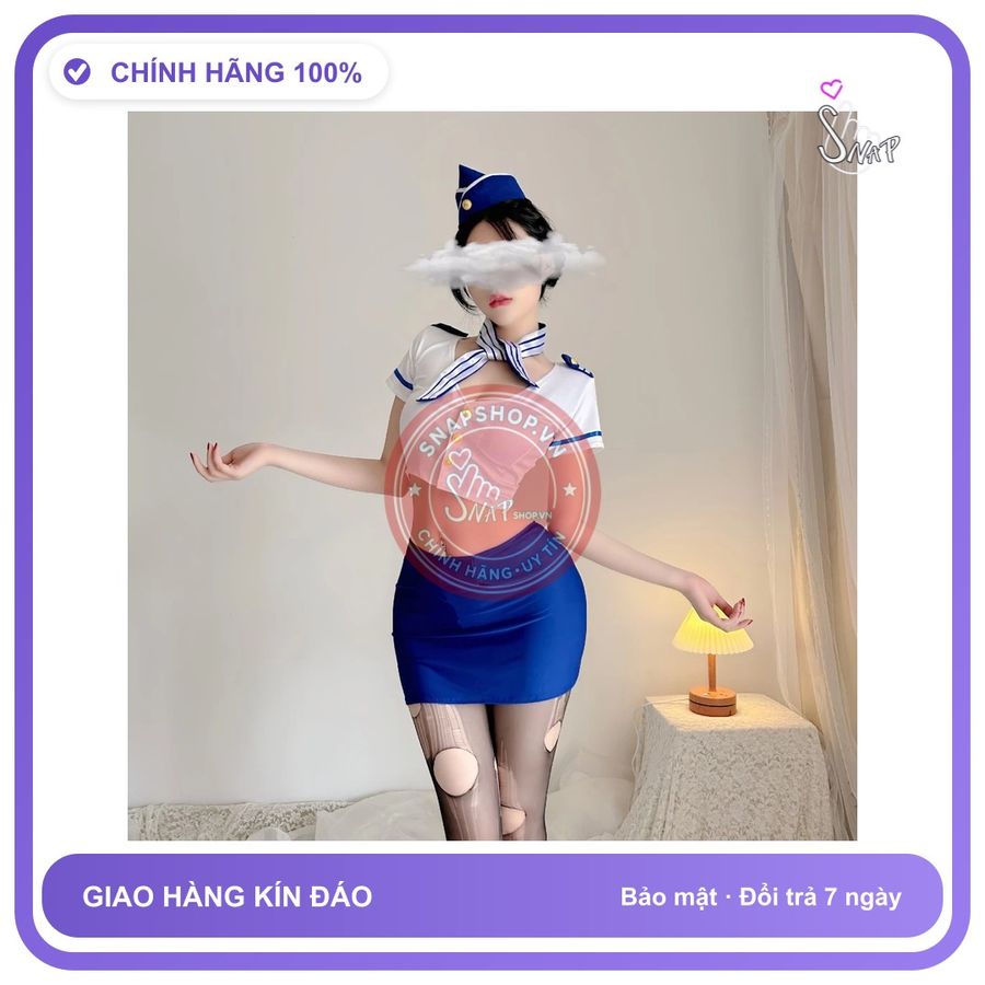 Cosplay Thủy Thủ Ôm Body Sexy Gợi Cảm Áo Croptop - N721 chính hãng - chất lụa mát mềm, co giãn thoải mái, freesize - giao hàng che tên kín đáo