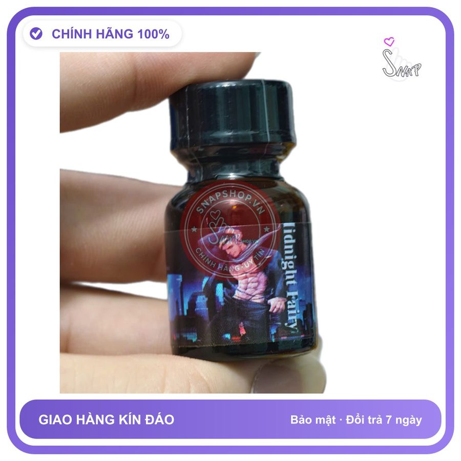 Popper Midnight Fairy 10ml chính hãng - chai 10ml, hương dịu không nồng, hàng chuẩn nhập khẩu - giao hàng che tên kín đáo