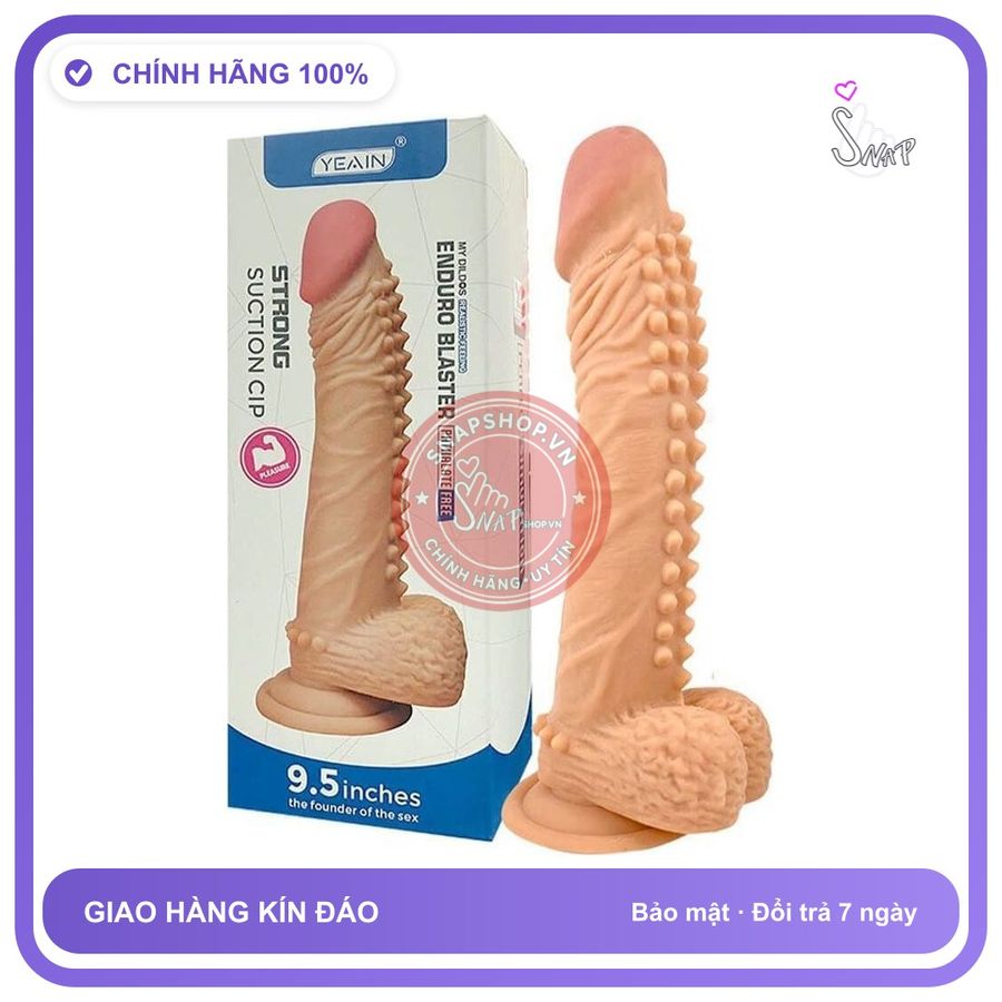 Dương Vật Giả Dính Tường Yeain 9.5 Inch chính hãng - silicone mềm mại, chất liệu an toàn cho da, dễ vệ sinh - giao hàng che tên kín đáo
