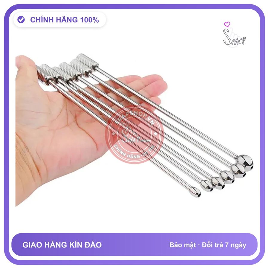 Que Inox Sounding Kích Thích Niệu Đạo chính hãng - chất liệu an toàn cho da, dễ vệ sinh, êm ái khi dùng - giao hàng che tên kín đáo