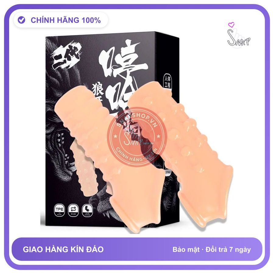 Bao Cao Su Đôn Khúc Giữa Silicone Có Quai chính hãng - có hương thơm, ôm sát cảm giác thật, chất liệu latex an toàn - giao hàng che tên kín đáo