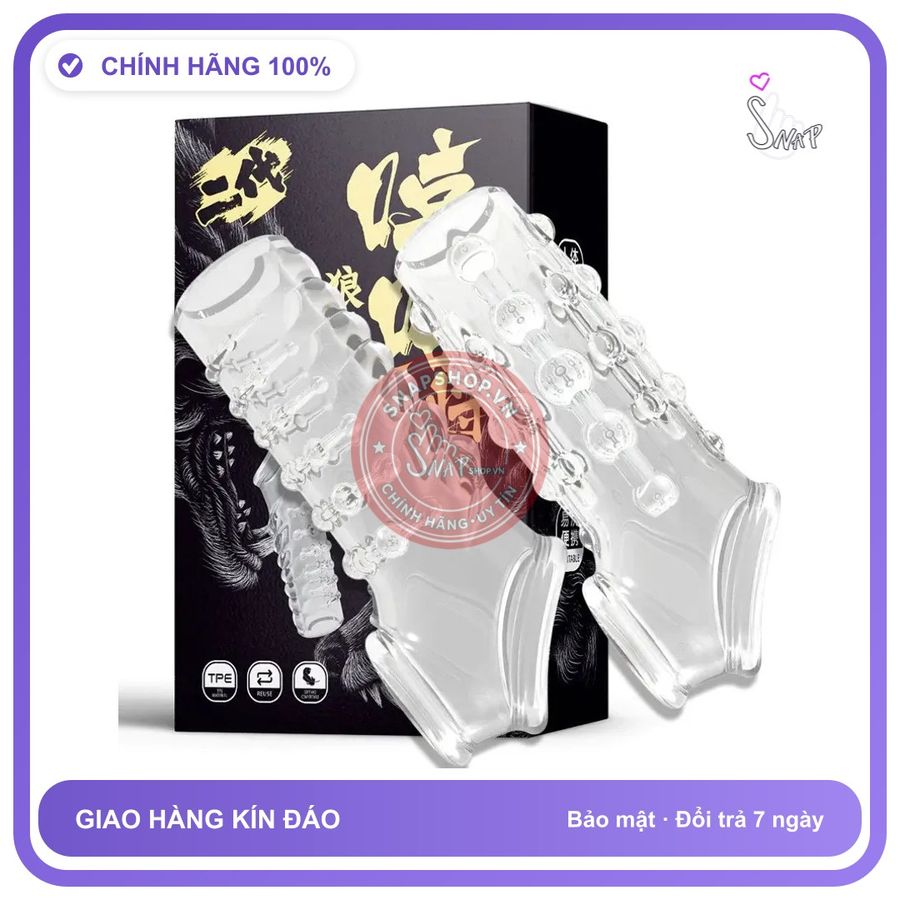 Bao Cao Su Đôn Khúc Giữa Silicone Có Quai chính hãng - có hương thơm, ôm sát cảm giác thật, chất liệu latex an toàn - giao hàng che tên hàng có sẵn