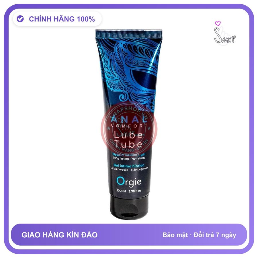 Gel Bôi Trơn Hậu Môn Orgie Anal Lube Tube 100ml chính hãng - gốc nước không dính rít, dung tích 100ml, dùng được cho hậu môn - giao hàng che tên kín đáo