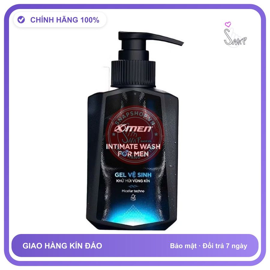 Gel Xmen Vệ Sinh Khử Mùi Vùng Kín 100ml chính hãng - sạc USB, chất liệu an toàn cho da, dễ vệ sinh - giao hàng che tên kín đáo