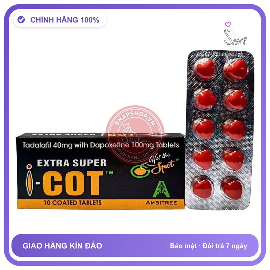 Thuốc Cường Dương Red Devil Double-Effect EXTRA SUPER I-COT chính hãng - chất liệu an toàn cho da, dễ vệ sinh, êm ái khi dùng - giao hàng che tên kín đáo