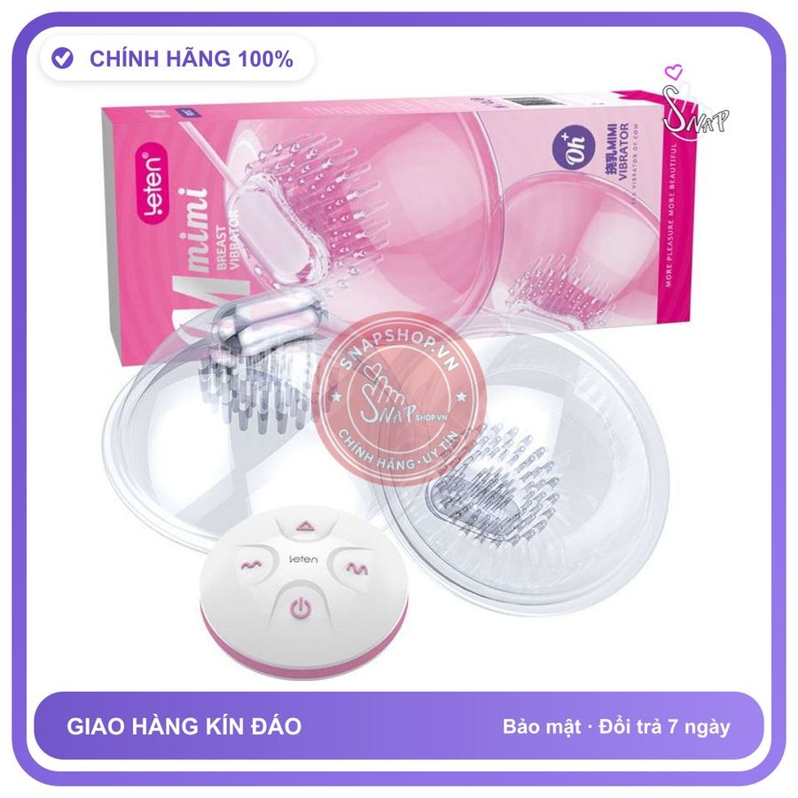 Bộ Mát Xa Nhũ Hoa, Vùng Kín Điều Khiển chính hãng - điều khiển từ xa, chống nước, silicone y tế - giao hàng che tên kín đáo