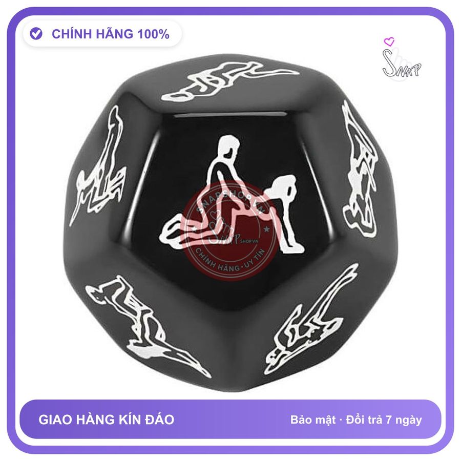 Xúc Xắc Tình Yêu 12 Mặt Tư Thế Quan chính hãng - chất liệu an toàn cho da, dễ vệ sinh, êm ái khi dùng - giao hàng che tên kín đáo