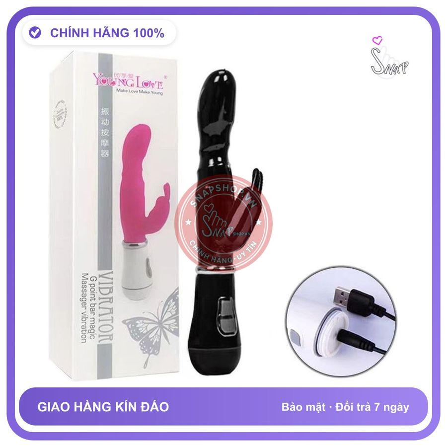 Dương Vật Giả Young Love Cầm tay Rung Thanh chính hãng - 10 chế độ rung, chống nước, silicone mềm - giao hàng che tên kín đáo