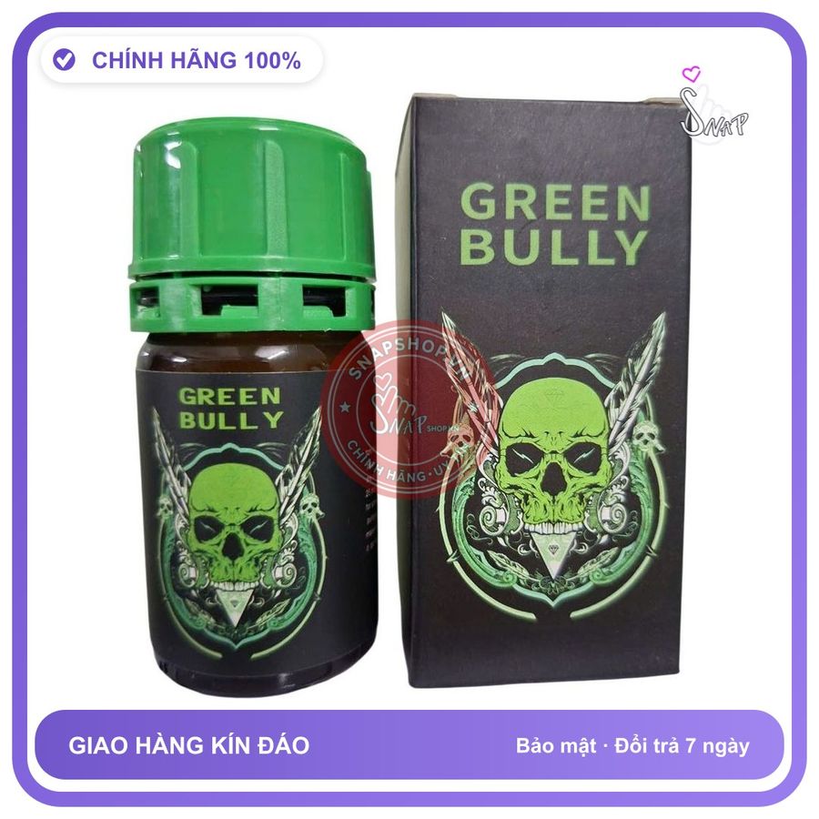 Popper Green Bully USA Chính Hãng 40ml - chai 40ml, hương dịu không nồng, hàng chuẩn nhập khẩu - giao hàng che tên kín đáo