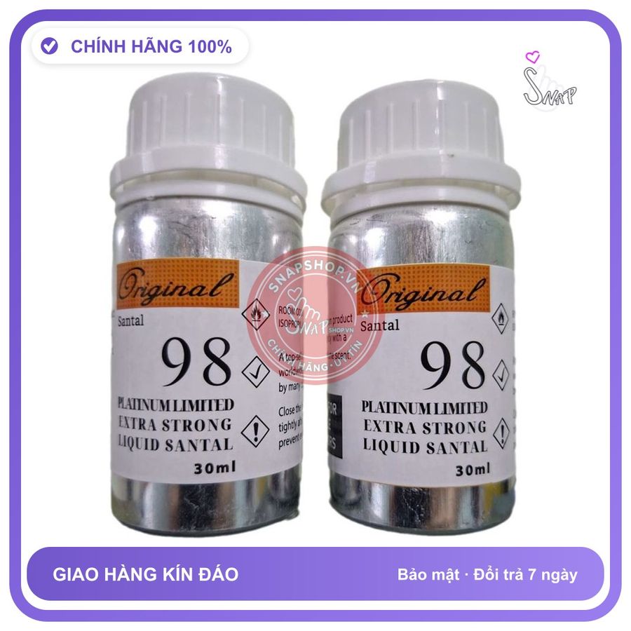 Popper Khô Original Santal 98 30ml chính hãng - chai 30ml, hương dịu không nồng, hàng chuẩn nhập khẩu - giao hàng che tên kín đáo