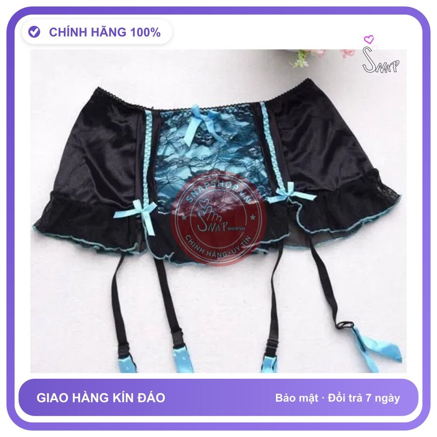Kẹp Vớ Đen Viền Xanh chính hãng - chất vải mềm mát, đường may tỉ mỉ, tôn dáng quyến rũ - giao hàng che tên kín đáo