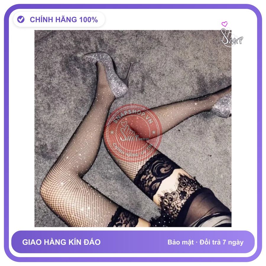 Vớ Lưới Kim Cương Sexy chính hãng - chất vải mềm mát, đường may tỉ mỉ, tôn dáng quyến rũ - giao hàng che tên kín đáo