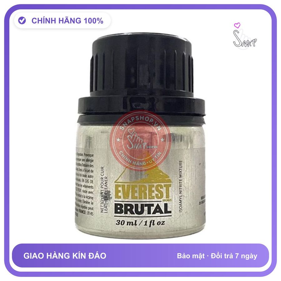 Popper Everest Brutal 30ml chính hãng - chai 30ml, hàng chuẩn nhập khẩu, nắp kín không bay hơi - giao hàng che tên kín đáo