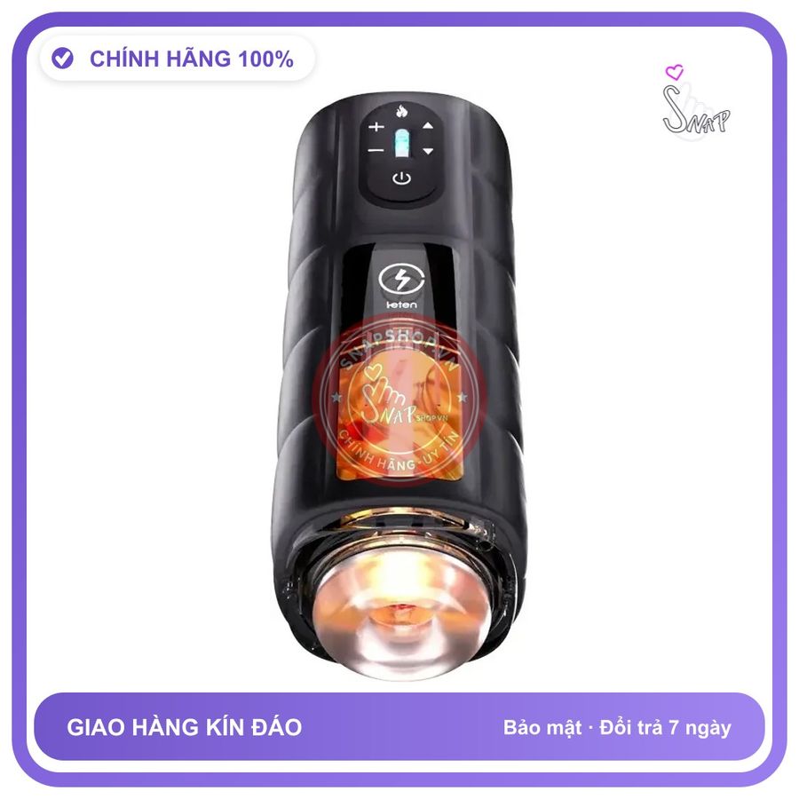 Máy Leten Zero Gravity Công Nghệ Piston chính hãng - sạc usb, rung nhấp chuyển động đẩy tới và lui tự động, có sưởi ấm - giao hàng che tên kín đáo
