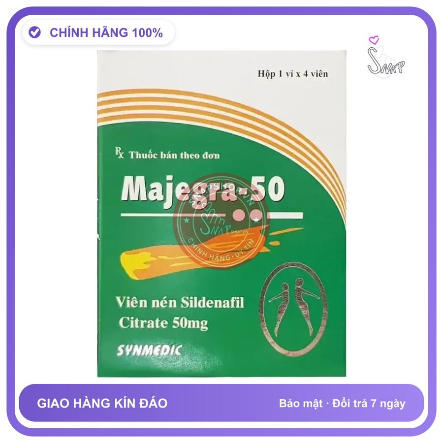 Thuốc Cường Dương Majegra 50mg chính hãng - chất liệu an toàn cho da, dễ vệ sinh, êm ái khi dùng - giao hàng che tên kín đáo
