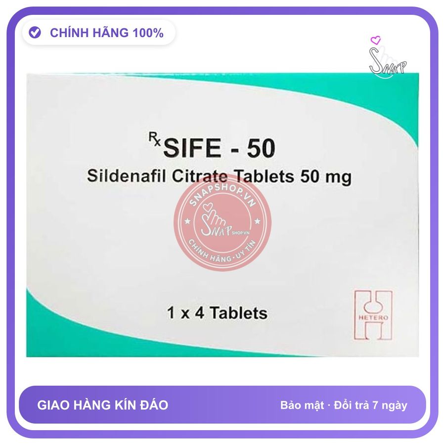 Thuốc Cường Dương Sife 50mg chính hãng - chất liệu an toàn cho da, dễ vệ sinh, êm ái khi dùng - giao hàng che tên kín đáo