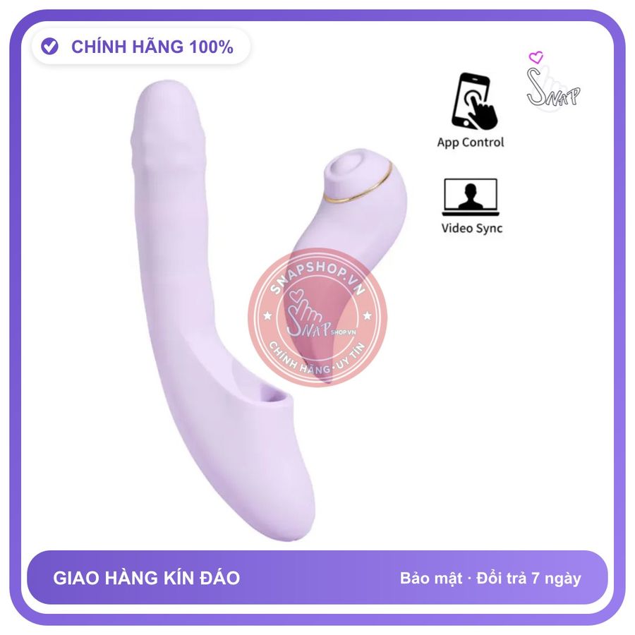 Dương Vật Giả Svakom DuoGlow 2 Thiết Kế 2 chính hãng - điều khiển qua app, có sưởi ấm, silicone y tế - giao hàng che tên kín đáo
