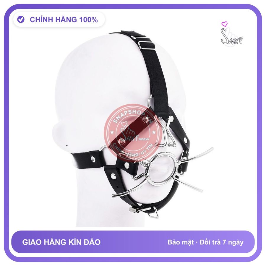 Đai Đeo Đầu Kèm Khóa Miệng Dụng Cụ Bạo chính hãng - chất liệu an toàn cho da, dễ vệ sinh, êm ái khi dùng - giao hàng che tên kín đáo