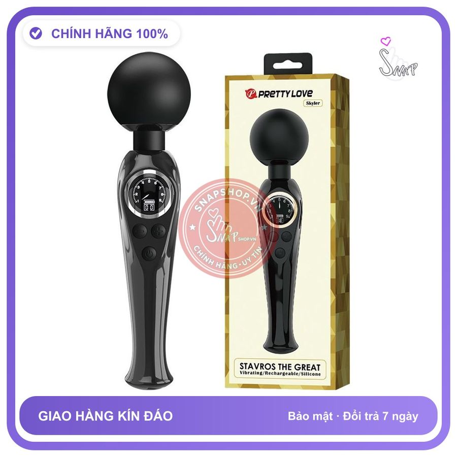 Chày Rung Pretty Love Skyler 10 Chế Độ Rung Nhỏ Gọn chính hãng - sạc usb, rung êm không tiếng động, chống nước - giao hàng che tên kín đáo