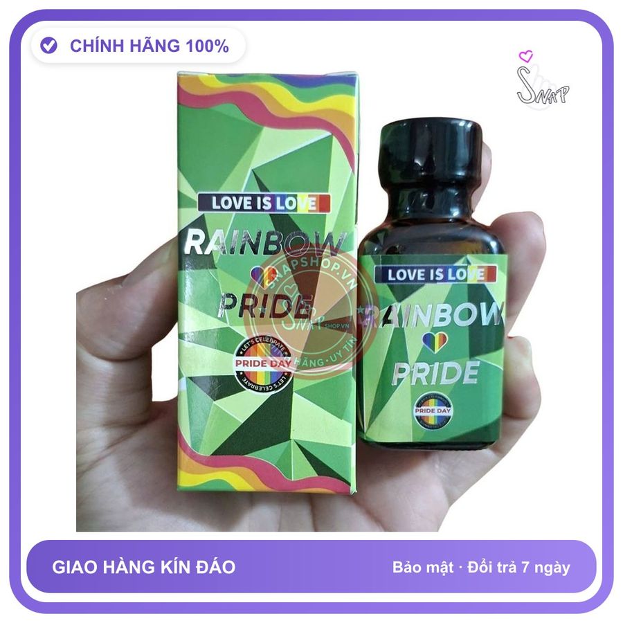 Popper Rainbow Pride 30ml Dành Cho Top Bot chính hãng - chai 30ml, hương dịu không nồng, hàng chuẩn nhập khẩu - giao hàng che tên kín hàng có sẵn