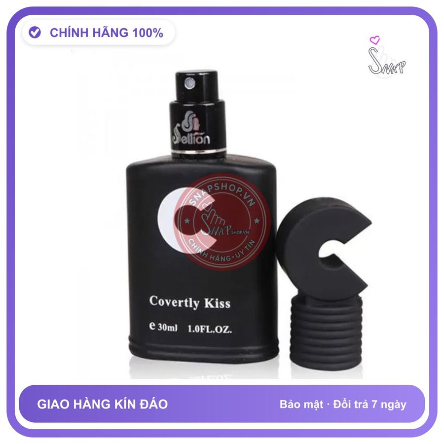 Nước Hoa Tình Yêu C Covertly Kiss – Chai 30ml chính hãng - chất liệu an toàn cho da, dễ vệ sinh, êm ái khi dùng - giao hàng che tên kín hàng có sẵn
