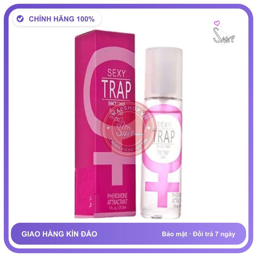 Nước Hoa Tình Yêu Sexy Trap For Her – Chai 50ml chính hãng - chất liệu an toàn cho da, dễ vệ sinh, êm ái khi dùng - giao hàng che tên kín hàng có sẵn