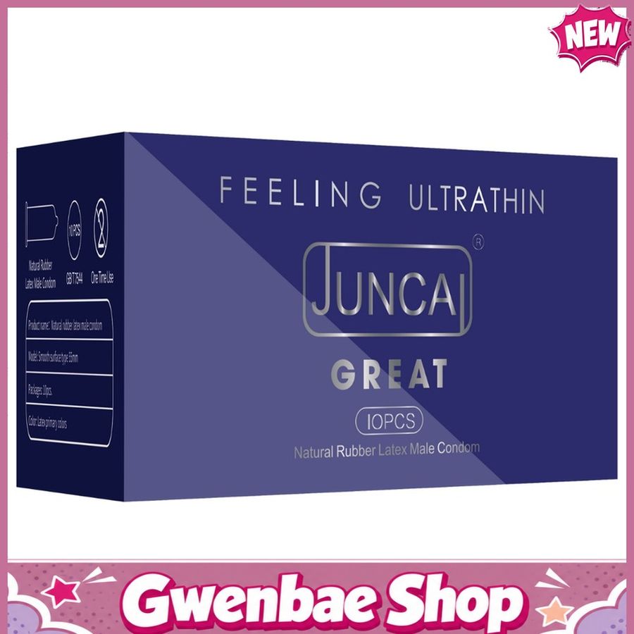 Bao cao su cấp hương dâu khử mùi Juncai Great - Hộp 10 cái