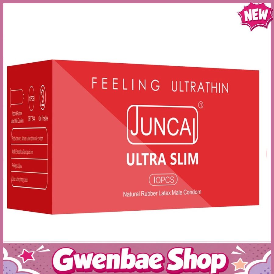 Bao cao su cấp siêu mỏng Juncai Ultra Slim - Hộp 10 cái