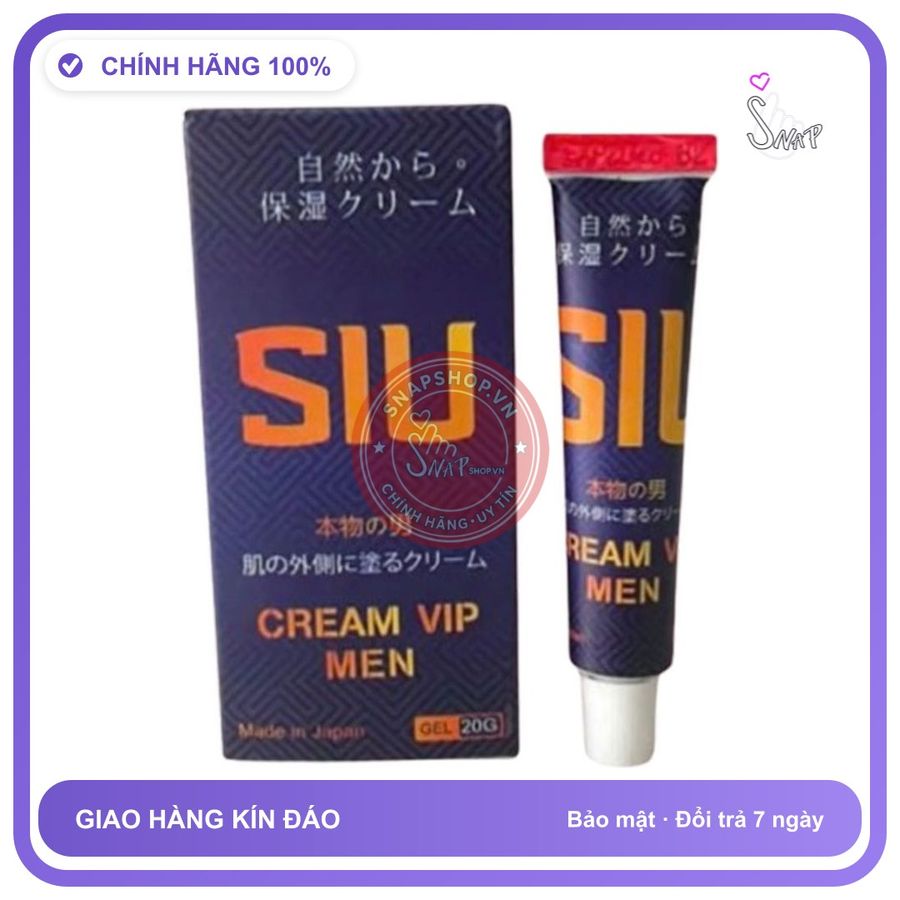 Kem Siu Vip Nhật Bản 20g Kéo Dài Cuộc Yêu chính hãng - kéo dài thời gian, chiết xuất thảo dược, thấm nhanh không nhờn rít - giao hàng che hàng có sẵn