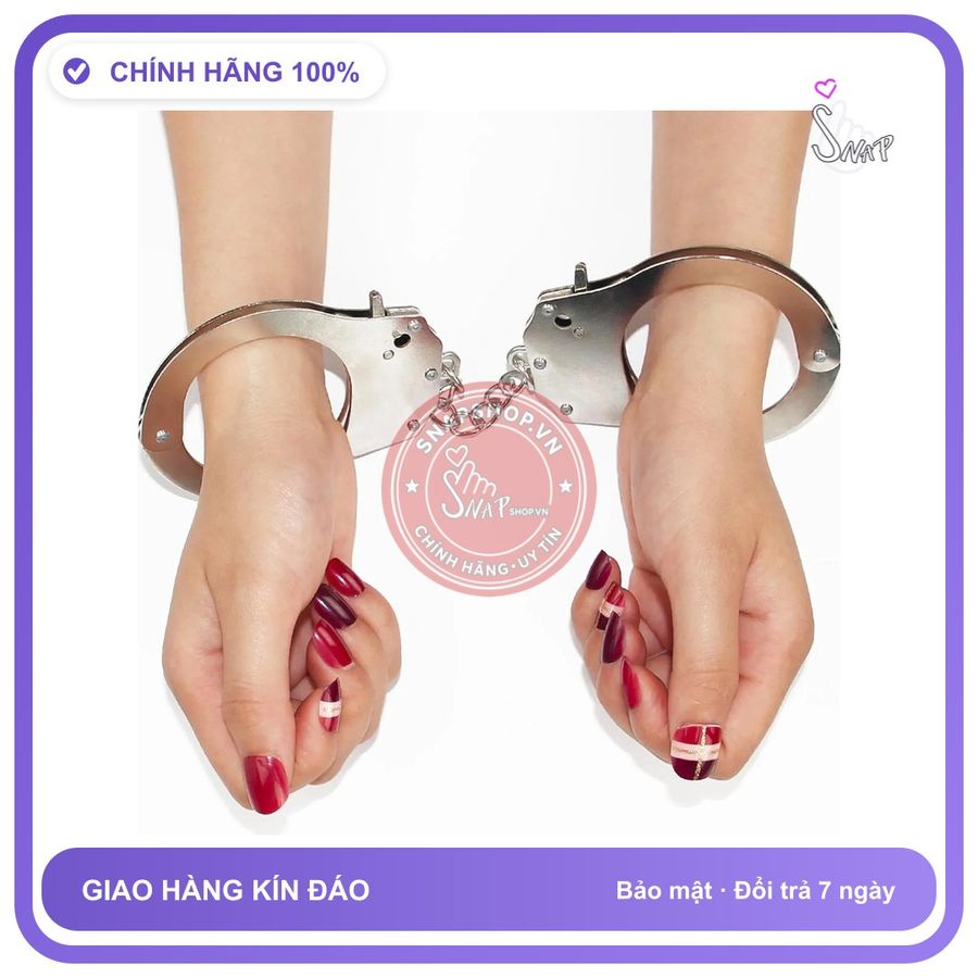 Còng Tay Lovetoy Kim Loại Khám Phá Thế Giới Riêng Tư chính hãng - chất liệu an toàn cho da, dễ vệ sinh, êm ái khi dùng - giao hàng che tên kín đáo