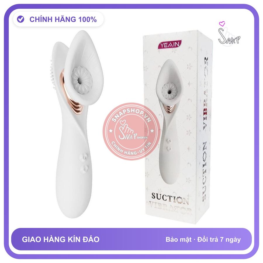 Máy Rung hút và mút cực mạnh Vùng Kín Yeain ScentWave chính hãng - chất liệu an toàn cho da, dễ vệ sinh, êm ái khi dùng - giao hàng che tên kín đáo