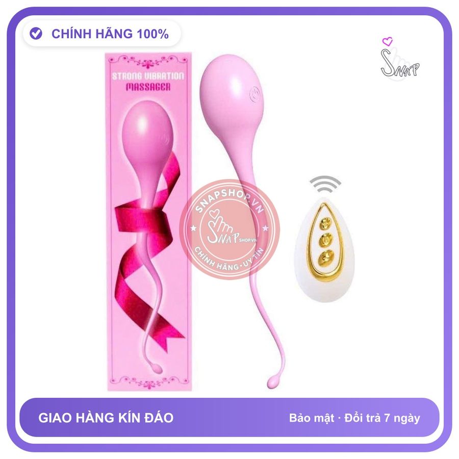 Trứng Rung Tinh Trùng Chống Thấm Nước Sạc Điện Cao Cấp chính hãng - 7 chế độ rung, sạc USB, điều khiển từ xa - giao hàng che tên kín đáo