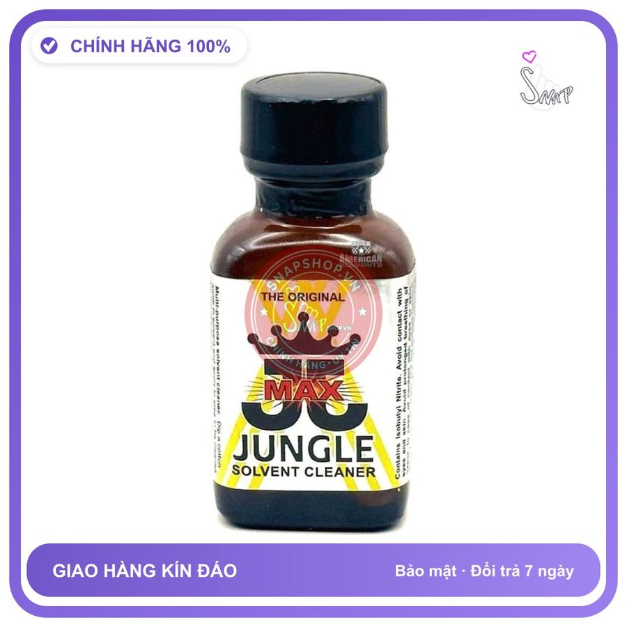 Chai Hít Kích Thích Popper Jungle Juice Max 30ml chính hãng - chai 30ml, hương dịu không nồng, hàng chuẩn nhập khẩu - giao hàng che tên kín đáo