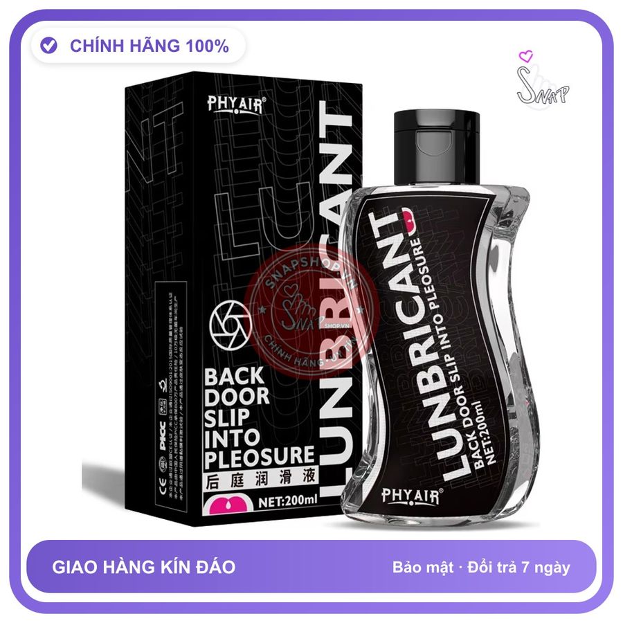 Gel Bôi Trơn Phyair Back Door Slip Into Pleosure chính hãng - dung tích 200ml, dùng được cho hậu môn, dịu nhẹ an toàn - giao hàng che tên kín đáo