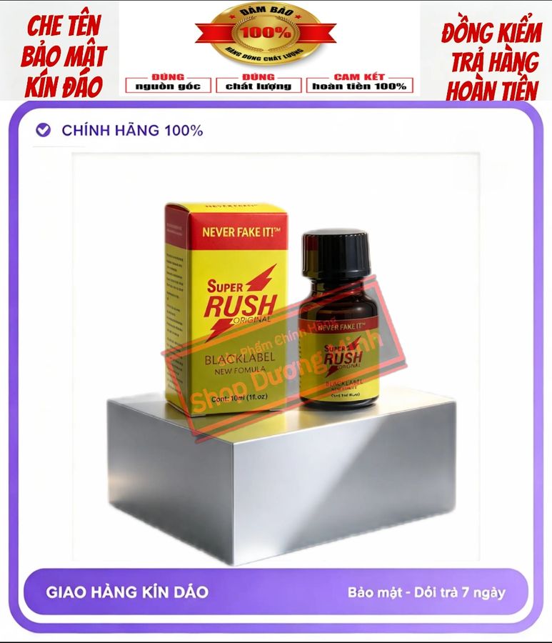 ( Sale Popper 10ml USA) Hàng Nhập Khẩu Chính Hãng, Kích Thích Cực Mạnh, Hít Là Phê Ngay 