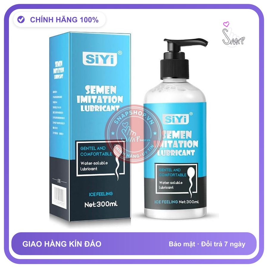 Gel Bôi Trơn Hậu Môn Siyi Ice Feeling Mát Lạnh Chai 120Ml chính hãng - gốc nước không dính rít, dung tích 120ml, dùng được cho hậu môn - giao hàng che tên kín đáo