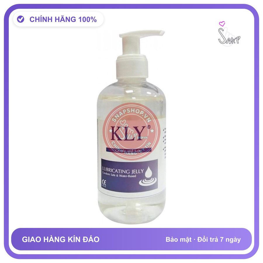 Gel Bôi Trơn Kly Gốc Nước Siêu Trơn Nhập chính hãng - gốc nước không dính rít, dung tích 250ml, dịu nhẹ an toàn - giao hàng che tên kín đáo
