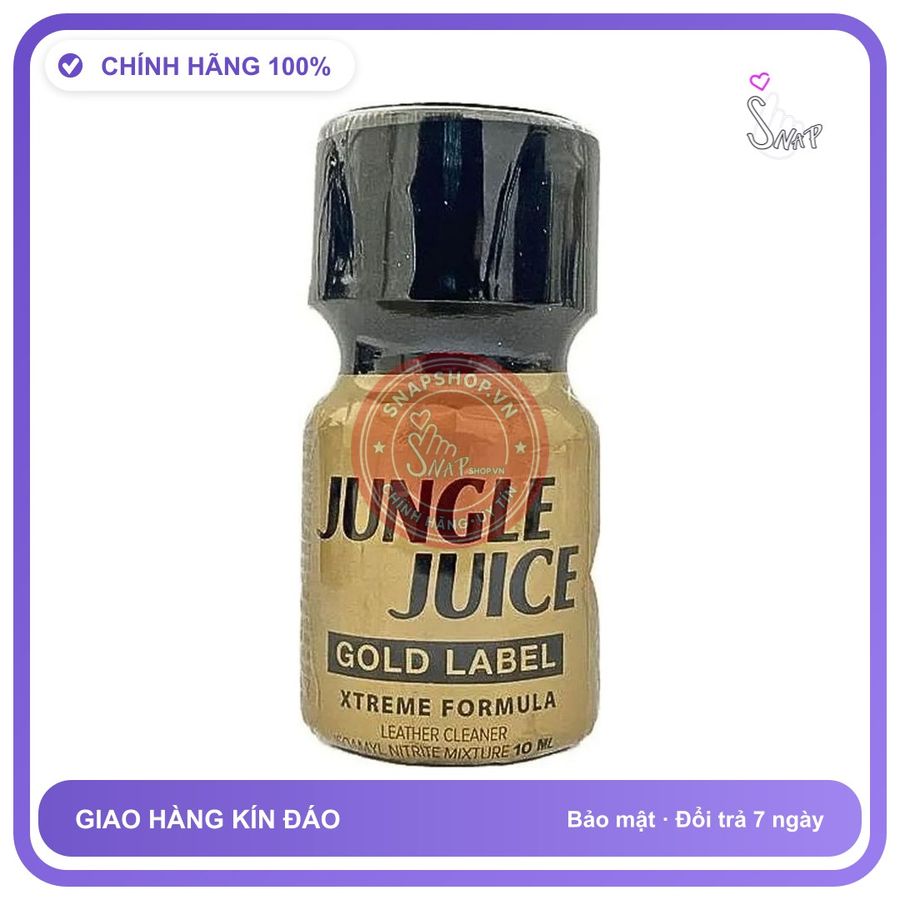 Chai Hít Tăng Hưng Phấn Popper Jungle Juice Gold Nhập Mỹ chính hãng - chai 10ml, hàng chuẩn nhập khẩu, nắp kín không bay hơi - giao hàng che tên kín đáo