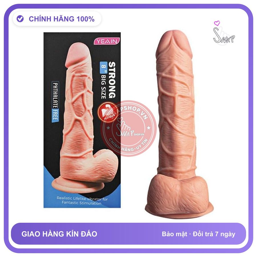 Dương Vật Giả YEAIN Big Size 8 Có Giác Hút Siêu Thực chính hãng - đế hít tường, silicone mềm mại, chất liệu an toàn cho da - giao hàng che tên kín đáo