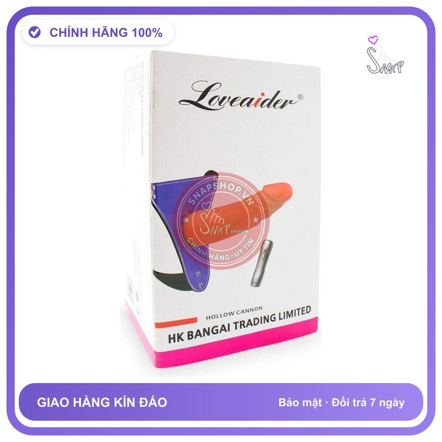 Dương Vật Giả Dây Đeo Rỗng Ruột Loveaider Mềm chính hãng - rung êm không tiếng động, chất liệu an toàn cho da, dễ vệ sinh - giao hàng che tên kín đáo