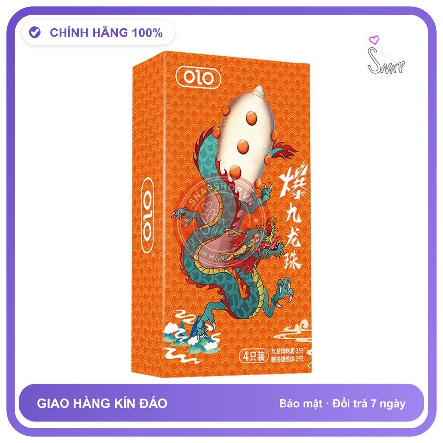 Bao Cao Su Olo 9 Bi Hộp 2 Cái chính hãng - có gai nổi, ôm sát cảm giác thật, chất liệu latex an toàn - giao hàng che tên kín đáo
