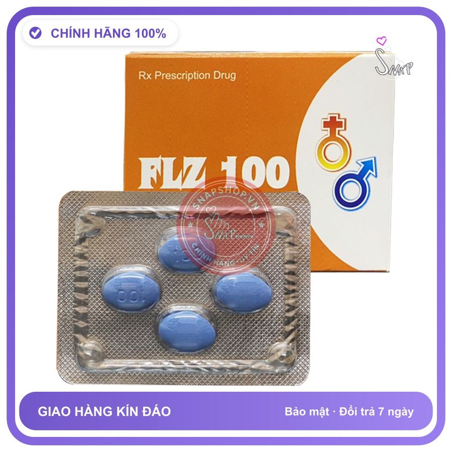 Thuốc Cường Dương Tăng Cường Sinh Lý FLZ 100 Hộp 4 Viên chính hãng - chất liệu an toàn cho da, dễ vệ sinh, êm ái khi dùng - giao hàng che tên kín đáo