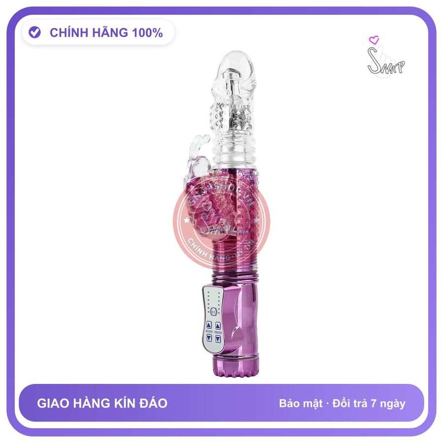 Dương Vật Giả rung nhấp chuyển động đẩy tới và lui Cầm Tay Dành Cho Nữ chính hãng - sạc usb, rung nhấp chuyển động đẩy tới và lui tự động, silicone mềm mại - giao hàng che tên kín đáo