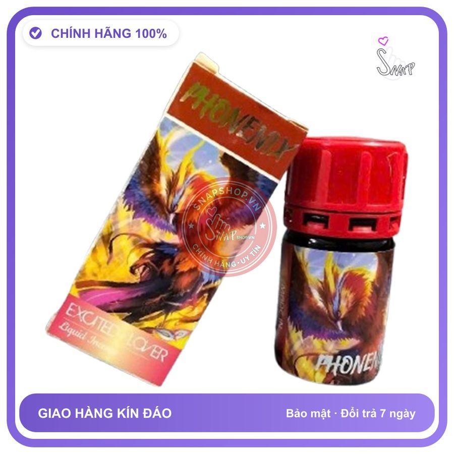 Popper Phoneix 40ml Chính Hãng - chai 10ml, hương dịu không nồng, hàng chuẩn nhập khẩu - giao hàng che tên kín đáo