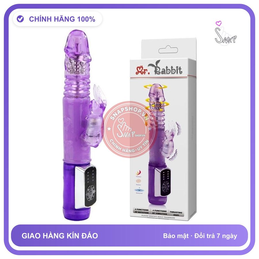 Dương Vật Giả rung nhấp chuyển động đẩy tới và lui Mr Rabbit LyBaile Chính Hãng - rung nhấp chuyển động đẩy tới và lui tự động, silicone mềm mại, chất liệu an toàn cho da - giao hàng che tên