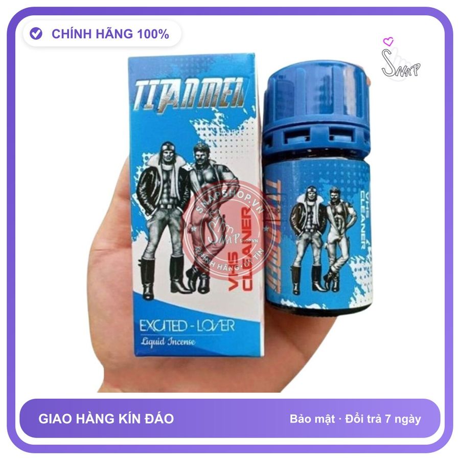 Popper TitanMen Xanh 40ml Chính Hãng - chai 40ml, hương dịu không nồng, hàng chuẩn nhập khẩu - giao hàng che tên kín đáo