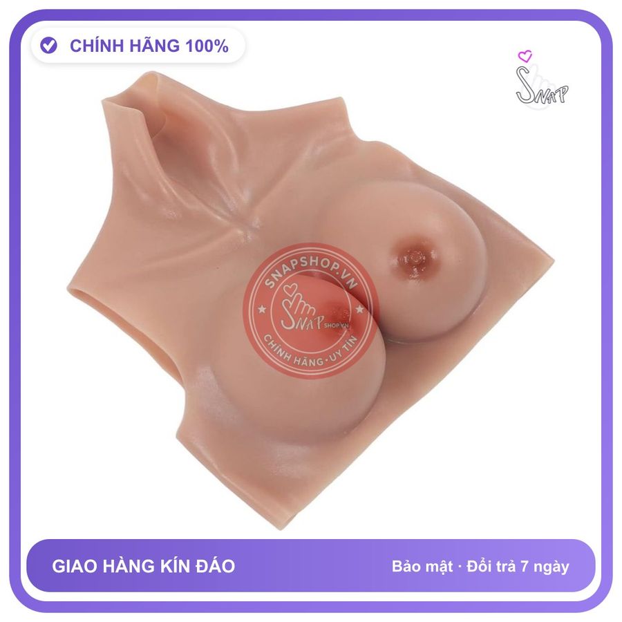 Ngực giả Silicon nguyên khối - Đánh Thức Vẻ chính hãng - silicone mềm mại, chất liệu an toàn cho da, dễ vệ sinh - giao hàng che tên kín đáo