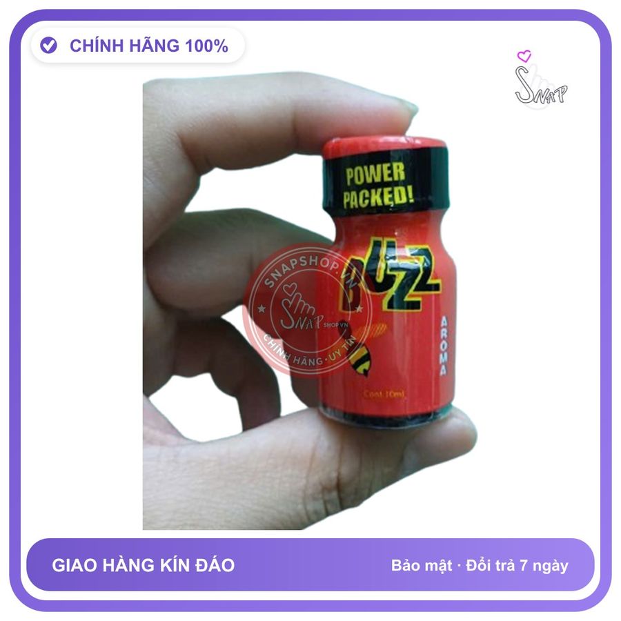 Popper Buzz 10ml Chính Hãng Mỹ USA PWD Dành Cho Bot Top - chai 10ml, hương dịu không nồng, hàng chuẩn nhập khẩu - giao hàng che tên kín đáo