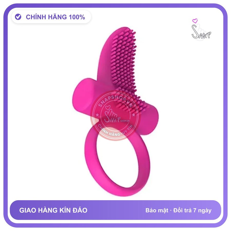 Vòng Đeo Dương Vật Spencer Có Rung Và Nhiều Gai chính hãng - chất liệu an toàn cho da, dễ vệ sinh, êm ái khi dùng - giao hàng che tên kín đáo